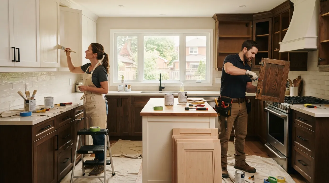 Cabinet Painting vs Replacement: A GTA Kitchen Guide